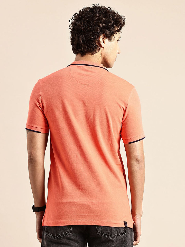 Being Human Polo Collar Pure Cotton T-shirt