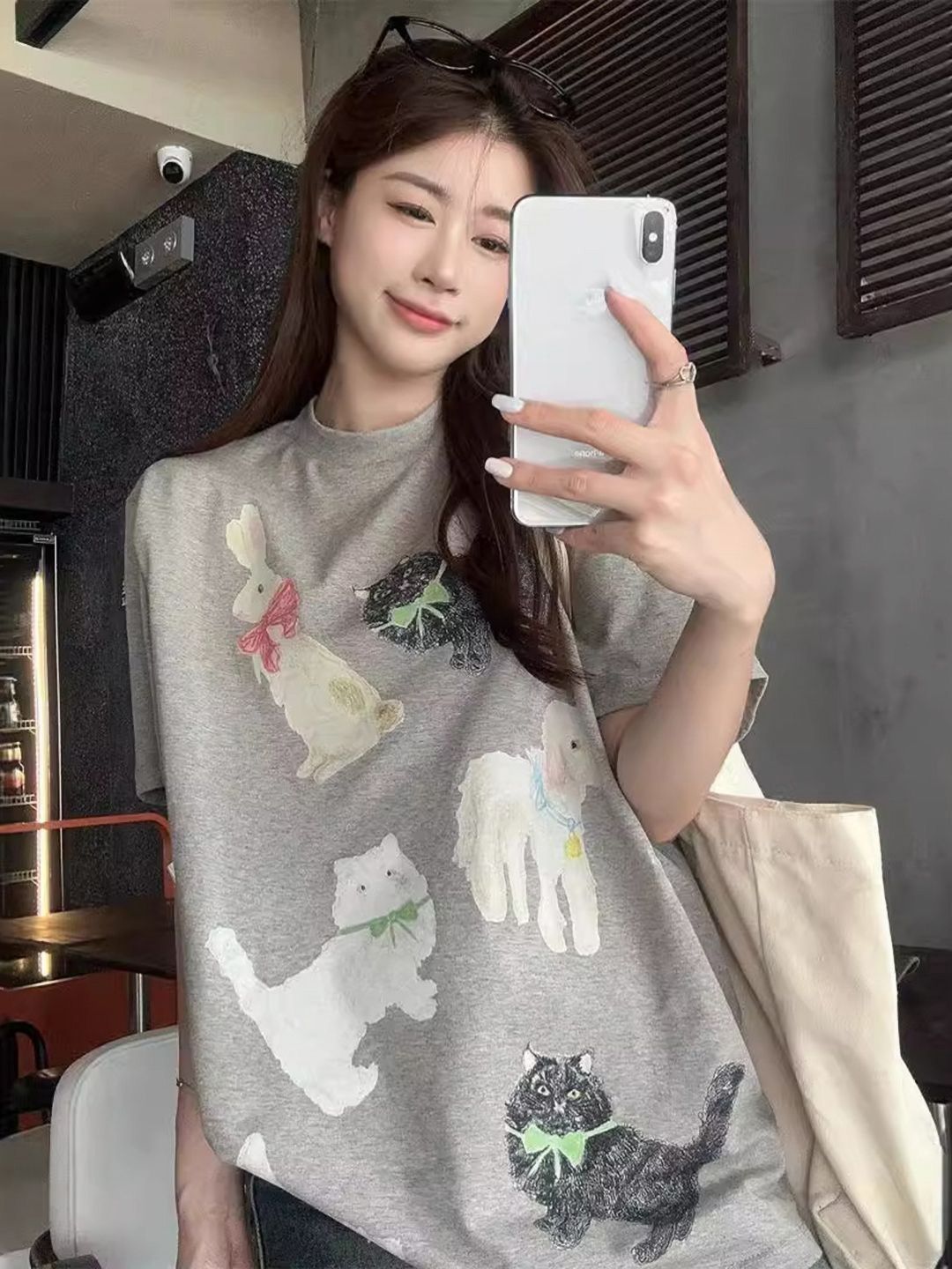 DressBerry Animal Printed Round Neck Cotton T-shirt