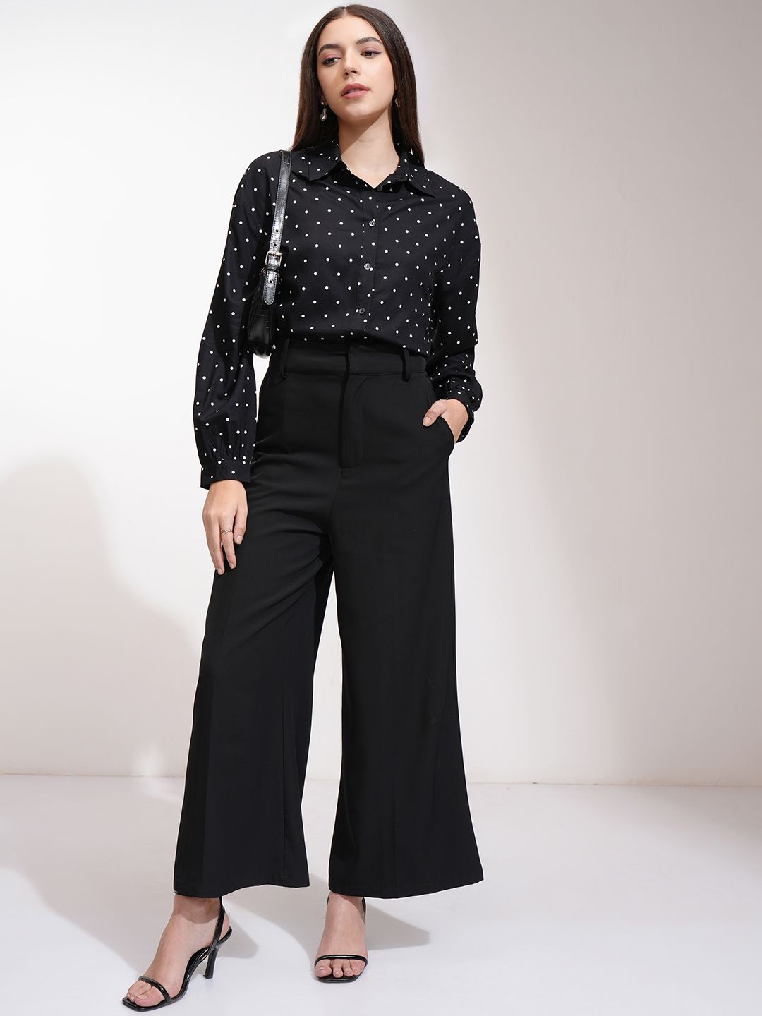 Tokyo Talkies Women Printed Drop Shoulder Button Down Shirt