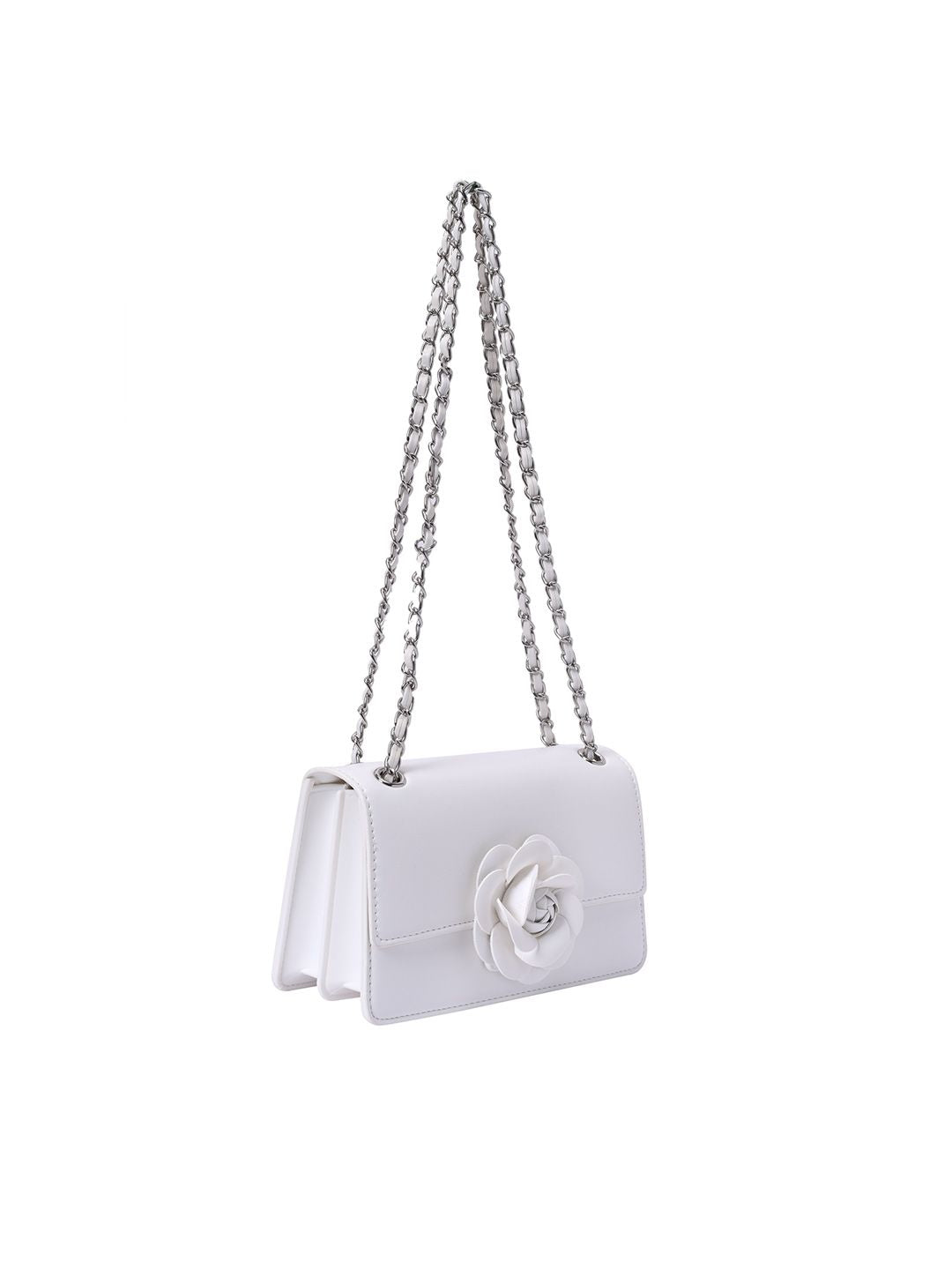 Lino Perros Shoulder Bag with Floral Detail