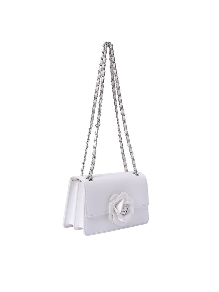 Lino Perros Shoulder Bag with Floral Detail