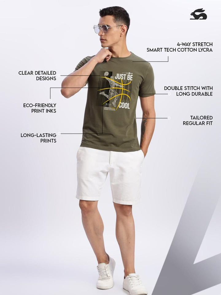 ADRO Men Olive Tshirts
