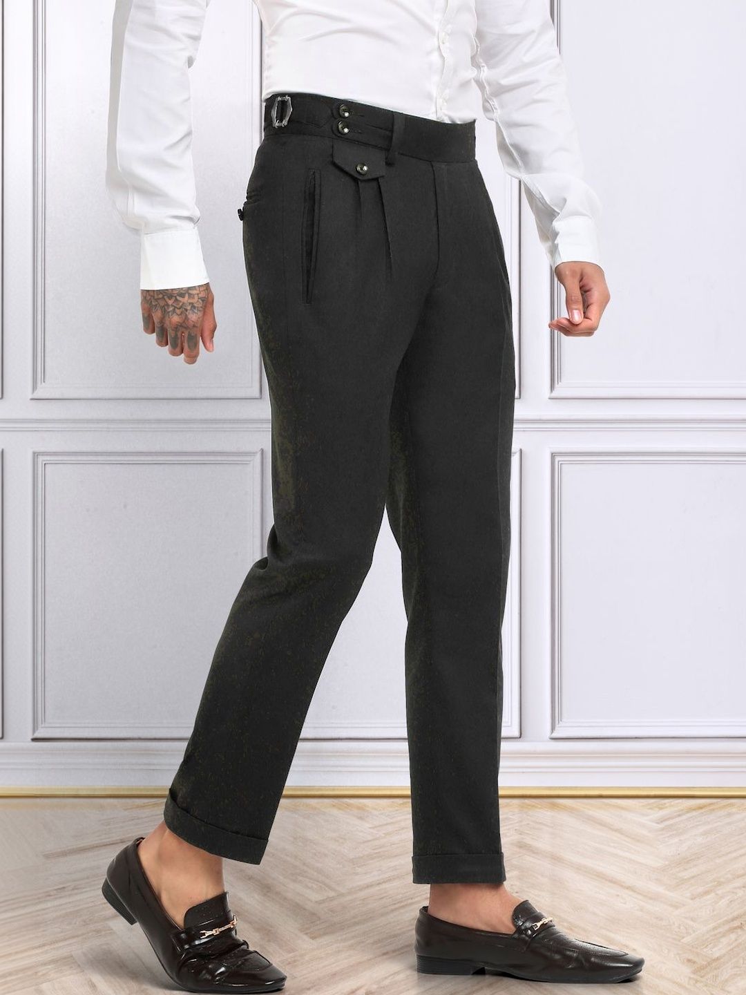 Moda Rapido Men Slim Fit Easy Wash Trousers