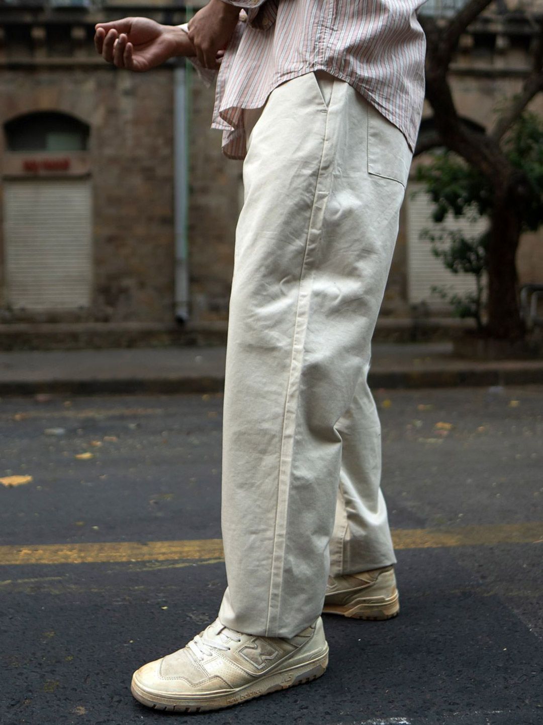 Powerlook Men Regular Fit Cotton Chinos Pants