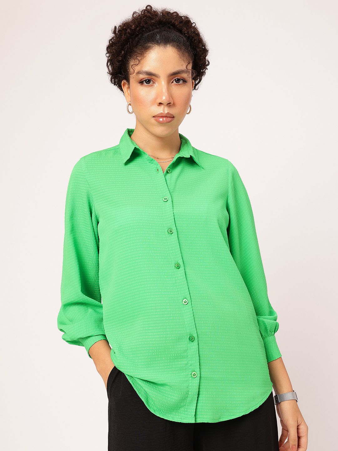 DressBerry Seersucker Vibe Shirt