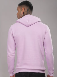 ADRO Men Typography Printed Hood Cotton Pullover Ribbed Sweatshirt