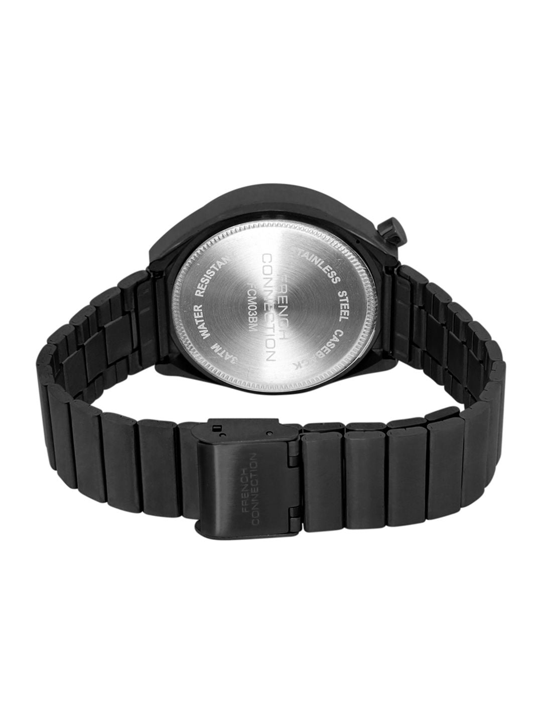 Perancis sambungan wanita Dial & gelang keluli tahan karat gaya tali analog chronograph Watch fcm03bm