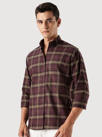 ADRO Standard Tartan Checks Baju Kasual Berpetak