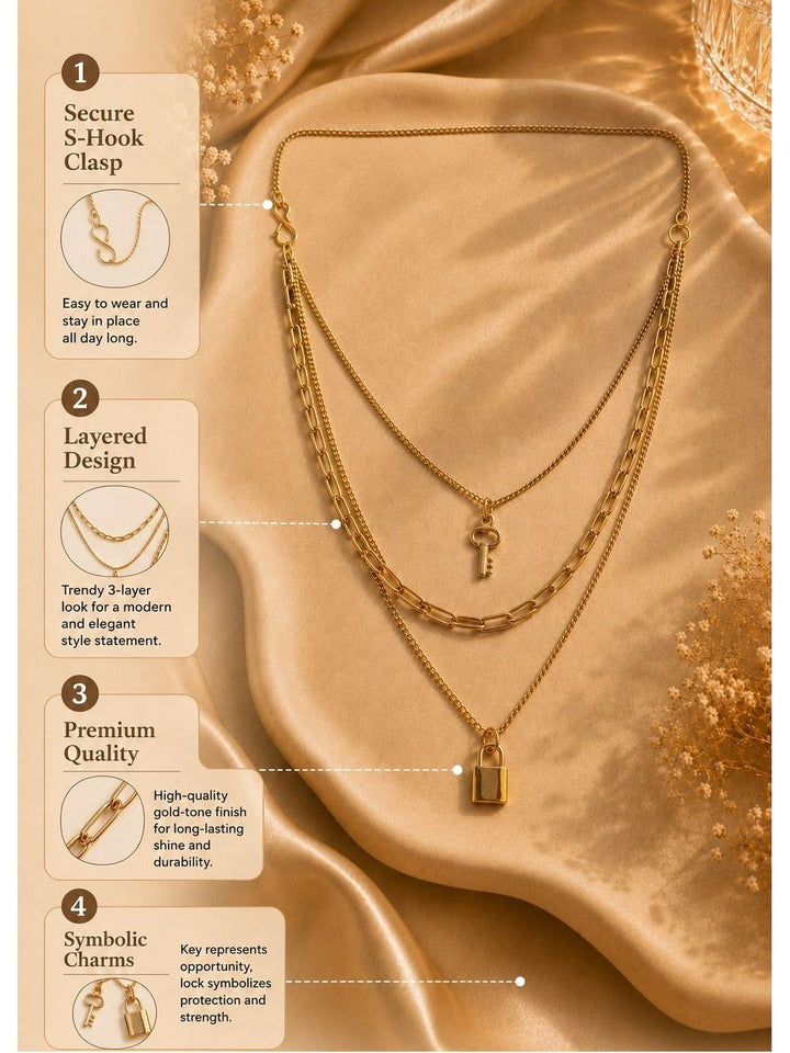 VOGUE PANASH Kalung Berlapis Emas Berlapis Emas