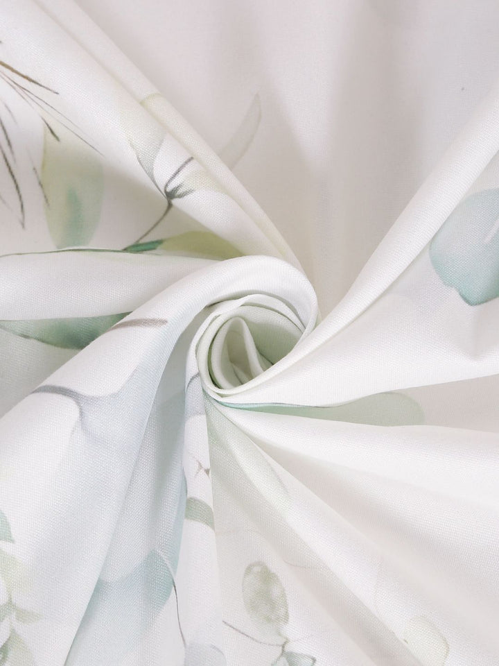 Myntra Elegant Homes White Floral 400 TC King Bedsheet with 2 Pillow Covers