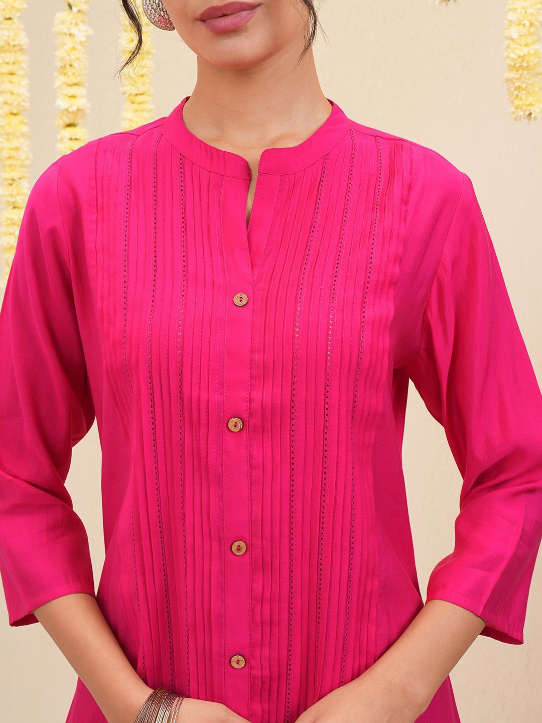 Vishudh Mandarin Collar A Line Kurta