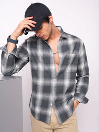VASTRADO Men Classic Checked Casual Shirt