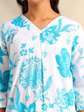 Mamicha Women Floral Printed Regular Pure Cotton Kurta with Palazzos