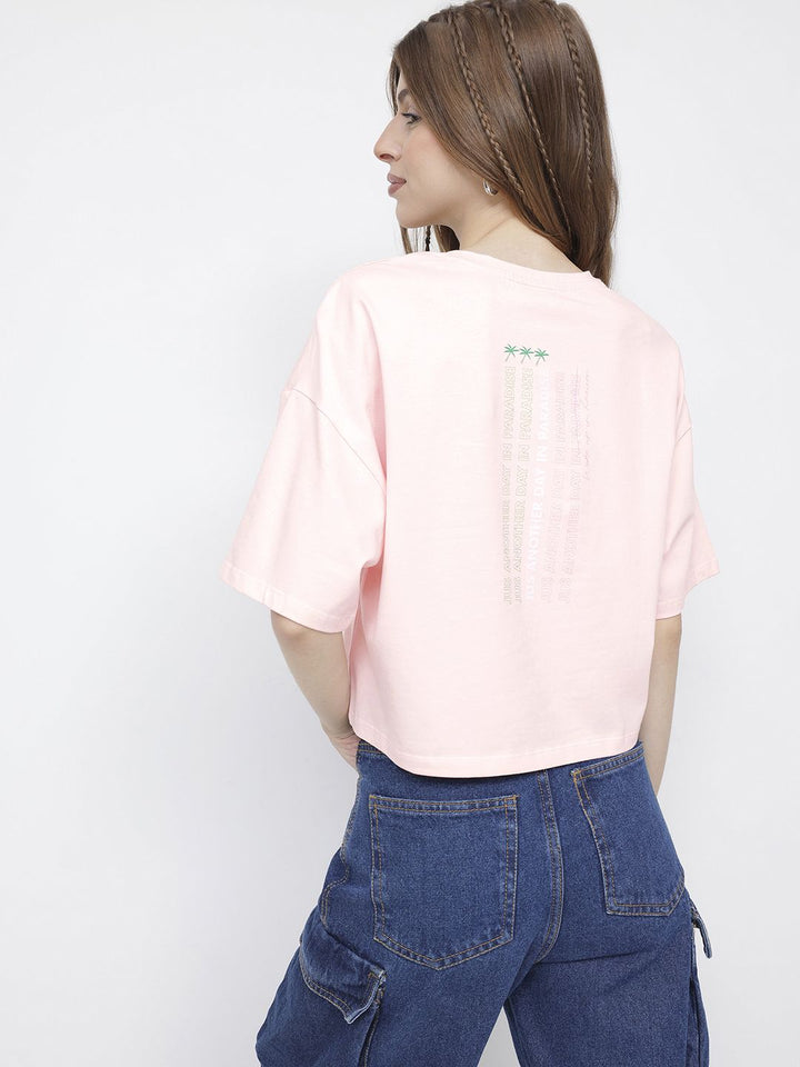 DressBerry Beyond Bland Tropic Escape Boxy T-shirt