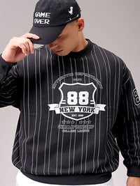The Indian Garage Co Men Striped Sweatshirt