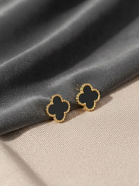 VOGUE PANASH Gold-Plated Floral Shaped Studs