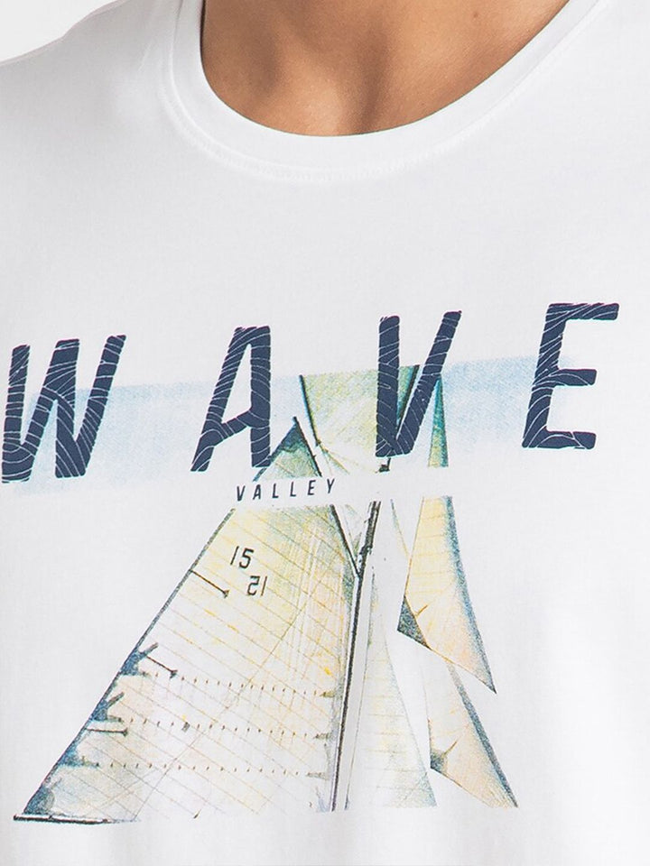 SPYKAR Typography Printed Cotton T-shirt