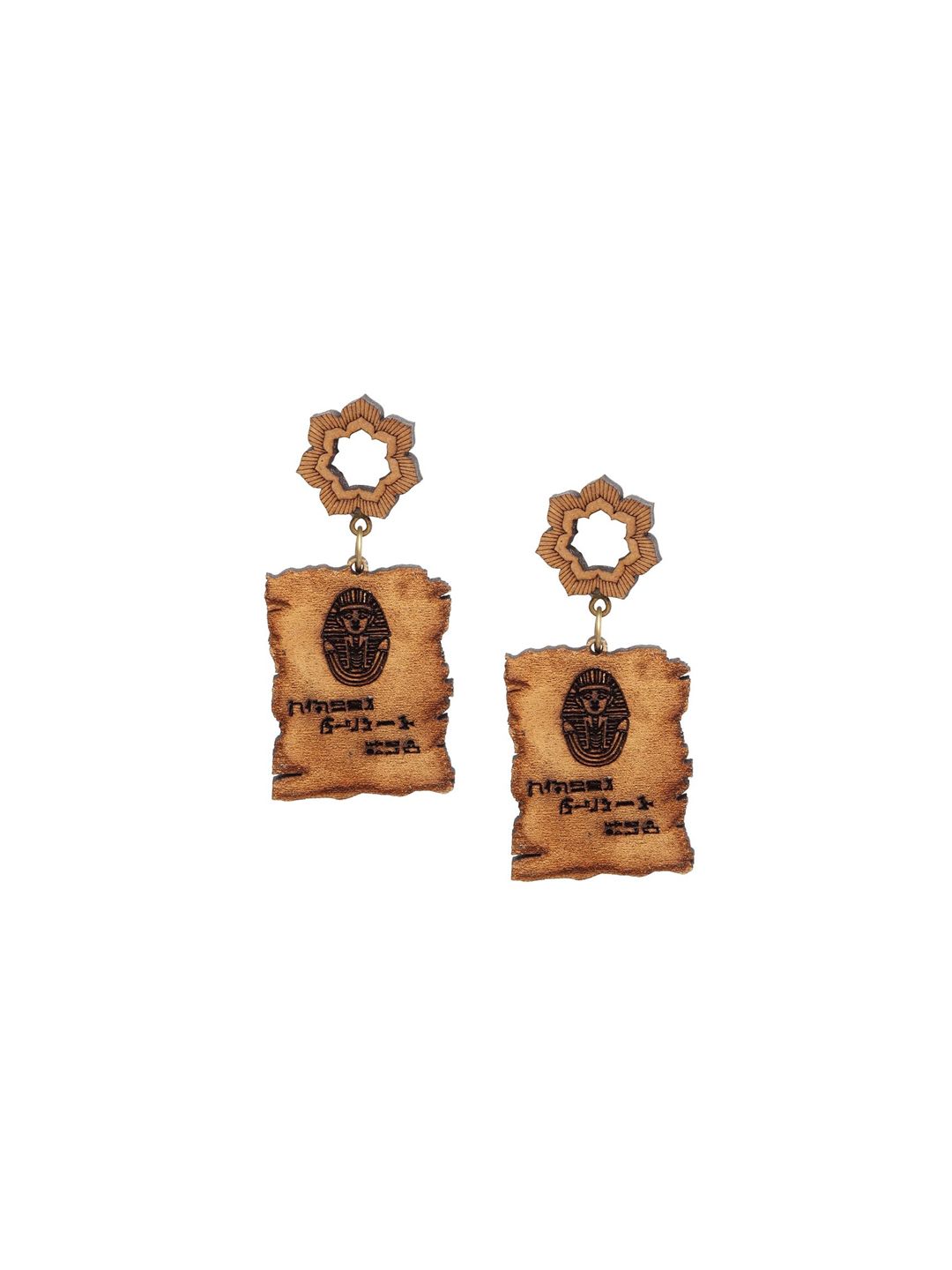 Anting-anting Drop Kontemporari Anouk Saduran Emas