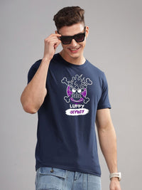 ADRO Men Printed Applique T-shirt