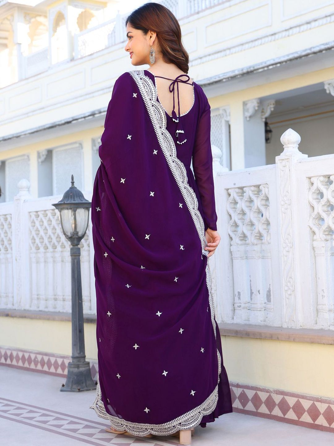 KALINI Women Ethnic Motifs Layered Kurta with Pyjamas & With Dupatta