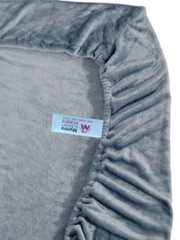 Myntra Elegant Homes Grey Solid Wool 300 TC Single Bedsheet with 1 Pillow Covers