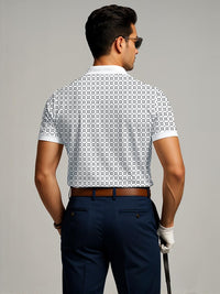 ADRO Men White Cotton Tshirts