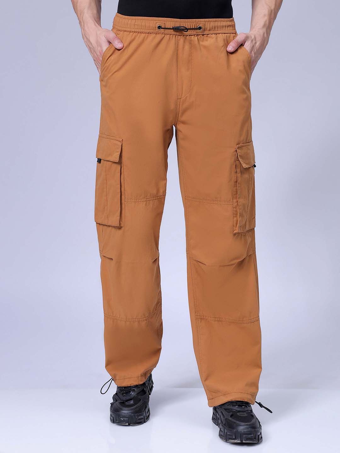 The Indian Garage Co Men Relaxed Fit Mid-Rise Cargos Trousers