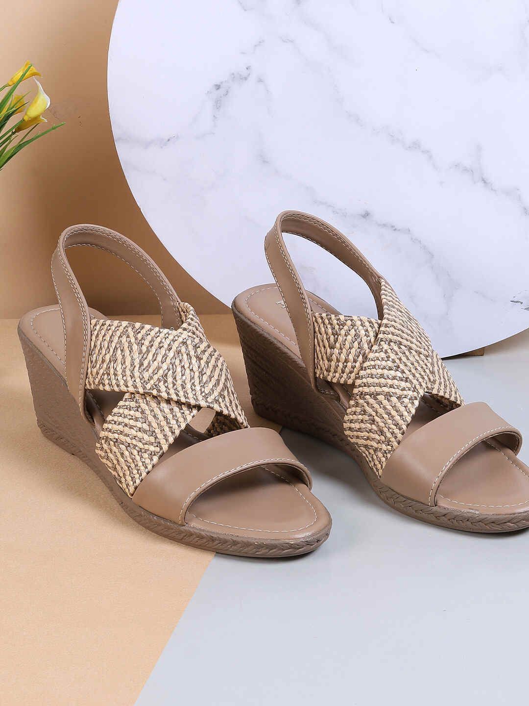 Mochi Printed Wedge Mules