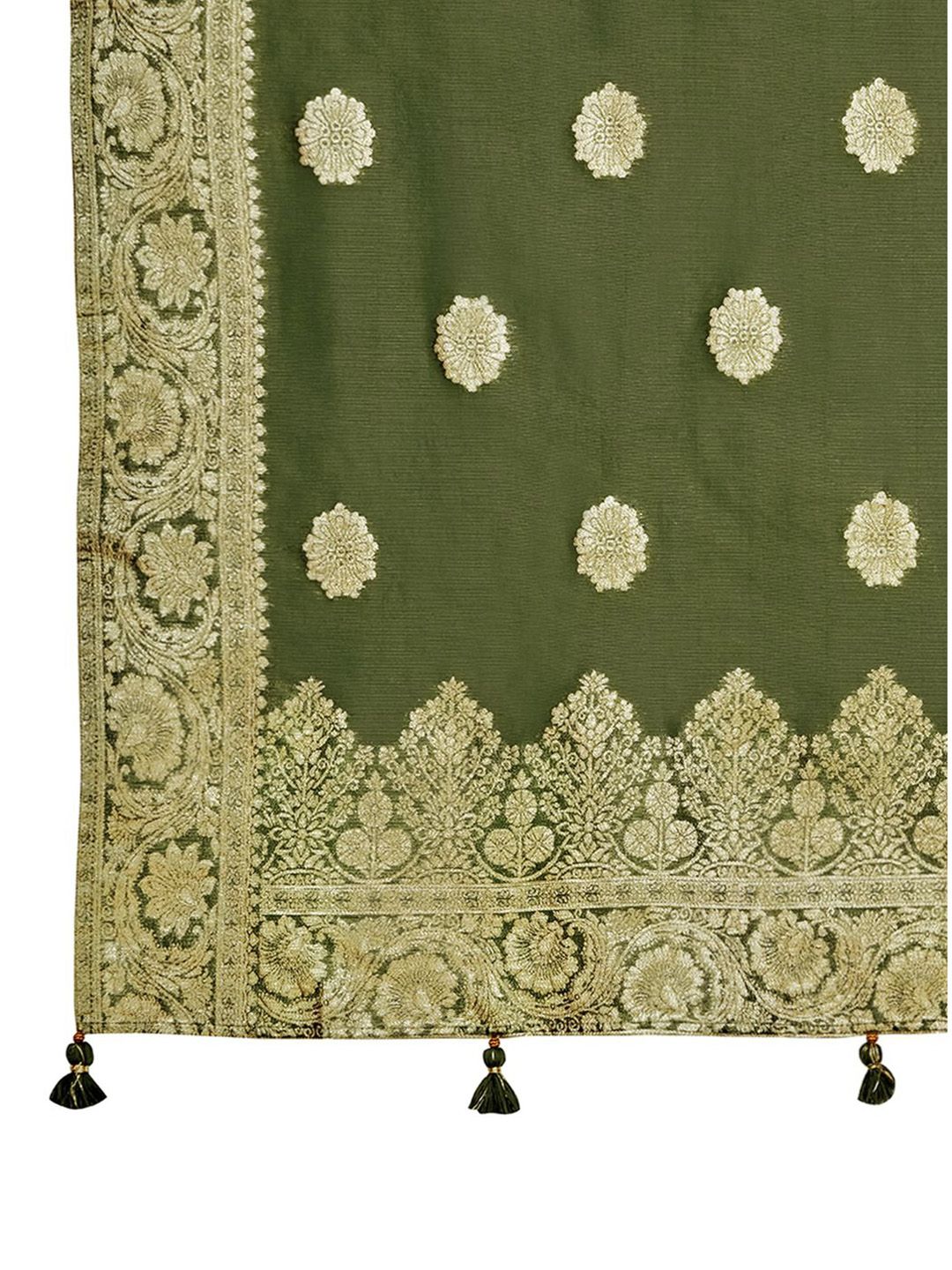 KALINI Women Woven Straight Silk Blend Kurta with Trousers & With Dupatta