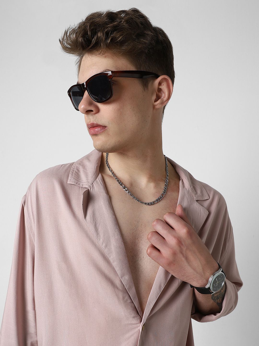 VASTRADO Men Classic Oversized Opaque Casual Shirt
