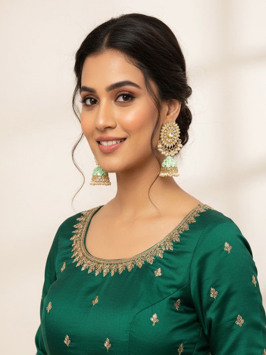Anouk Contemporary Jhumkas Earrings