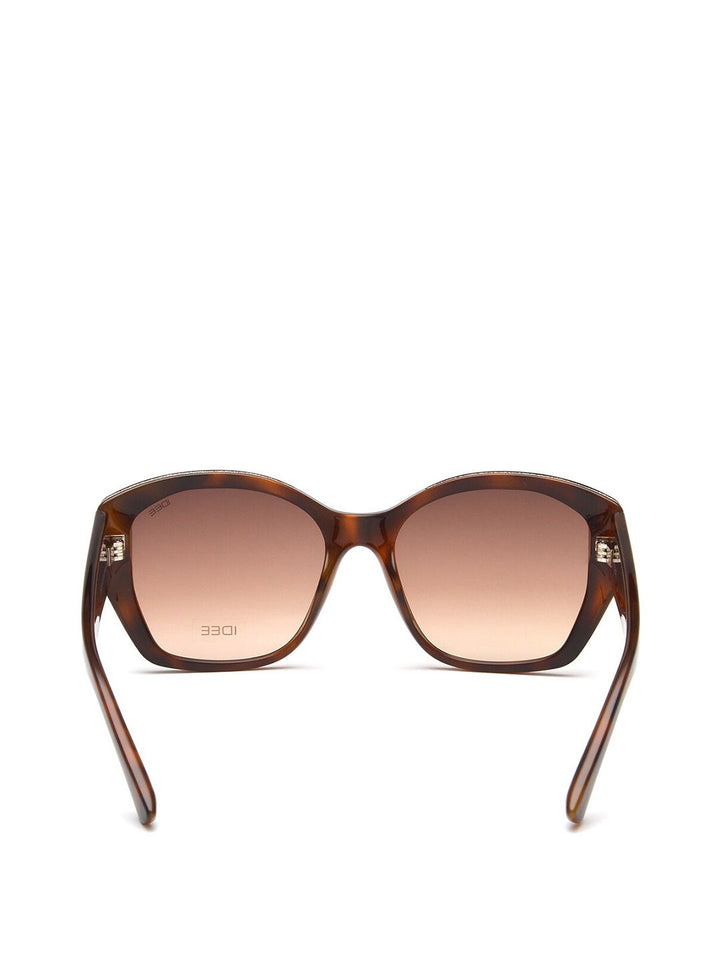 Idee wanita cermin mata hitam cateye dengan lensa terlindung UV
