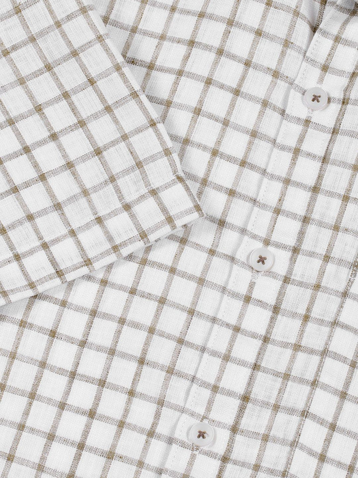 Thomas Scott Men Premium Slim Fit Gingham Checks Opaque Checked Casual Shirt
