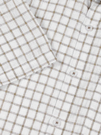 Thomas Scott Men Premium Slim Fit Gingham Checks Opaque Checked Casual Shirt
