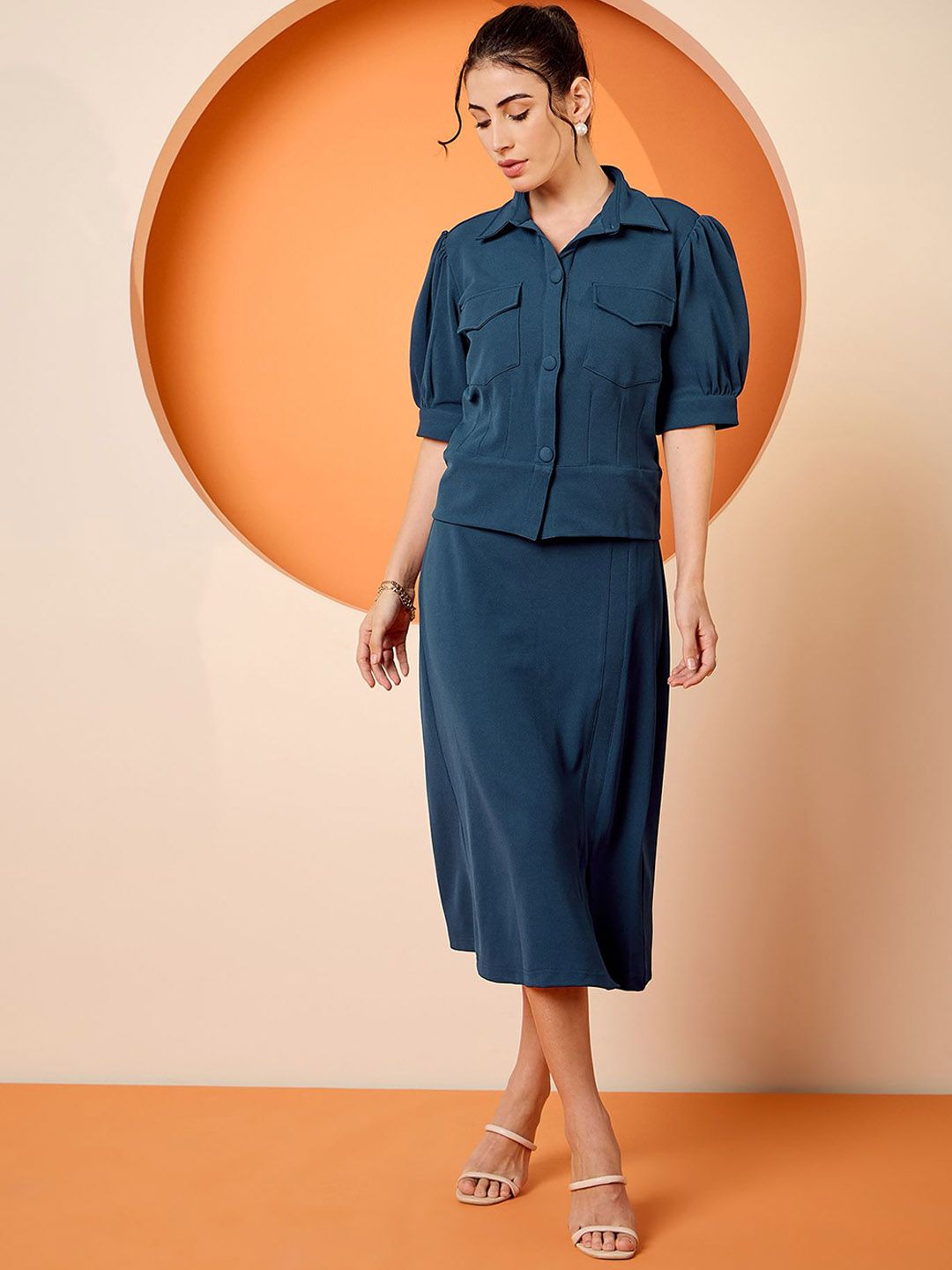 Antheaa Shirt & Skirt Co-Ords