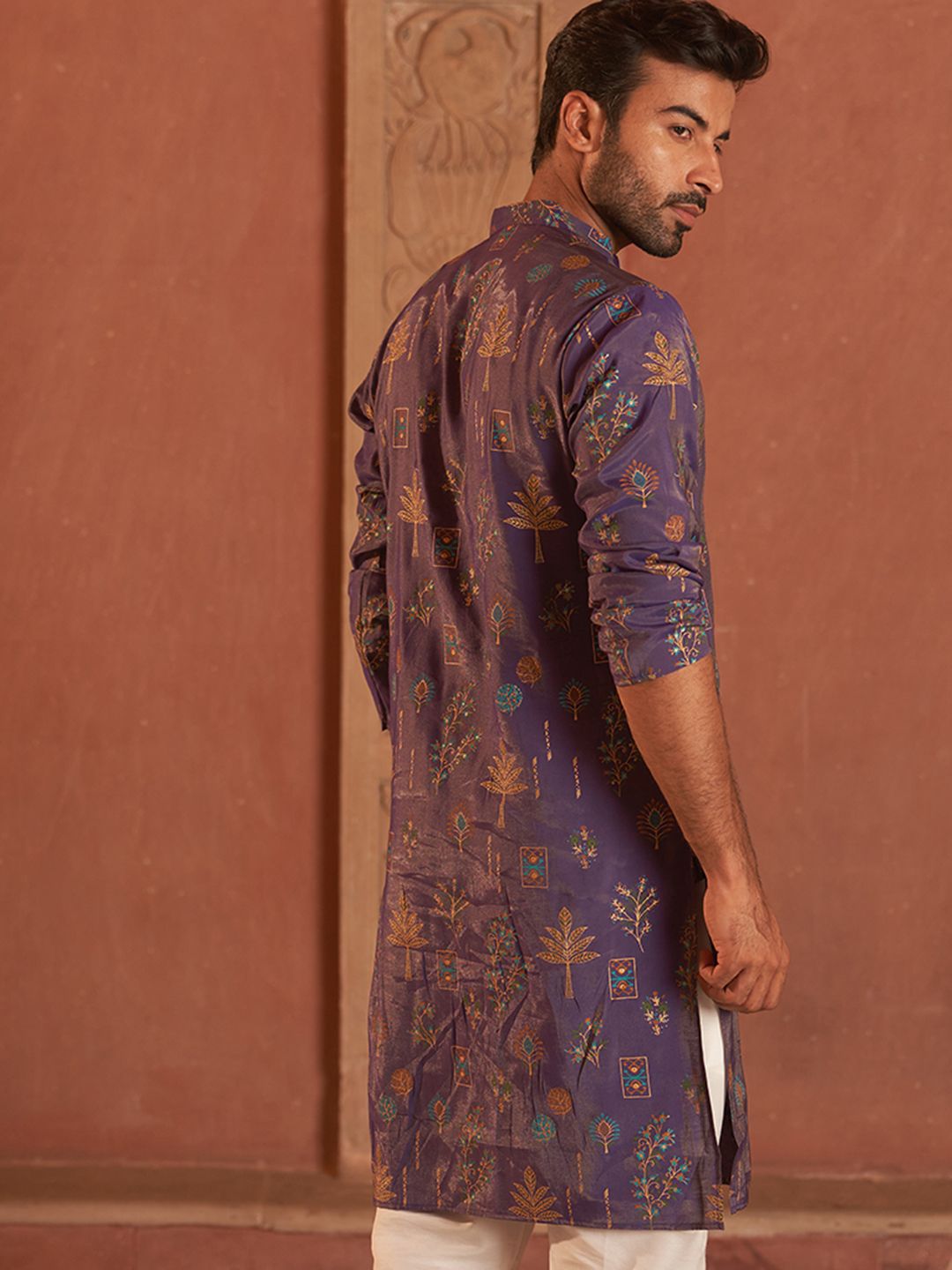 Jompers Men Floral Printed Floral Kurta