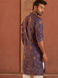 Jompers Men Floral Printed Floral Kurta