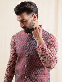 Anouk Men Ethnic Motifs Embroidered Regular Pure Cotton Kurta with Pyjamas
