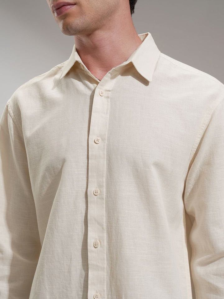 Highlander Men Cotton Linen Casual Shirt