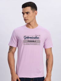 ADRO Men Typography Printed Round Neck Cotton T-shirt