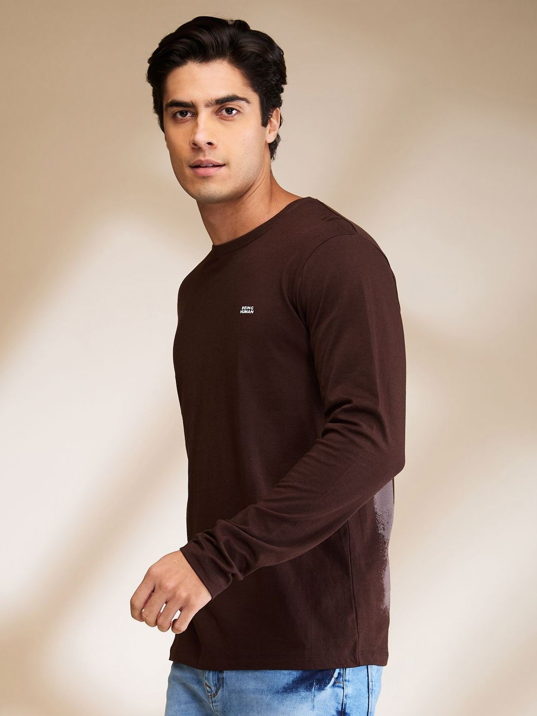 Being Human Men Typography Printed Round Neck Cotton T-shirt