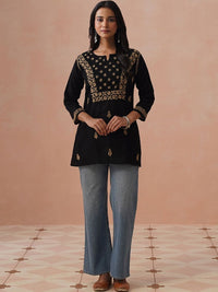 House of Chikankari Women Ethnic Motifs Embroidered Thread Work Kurta