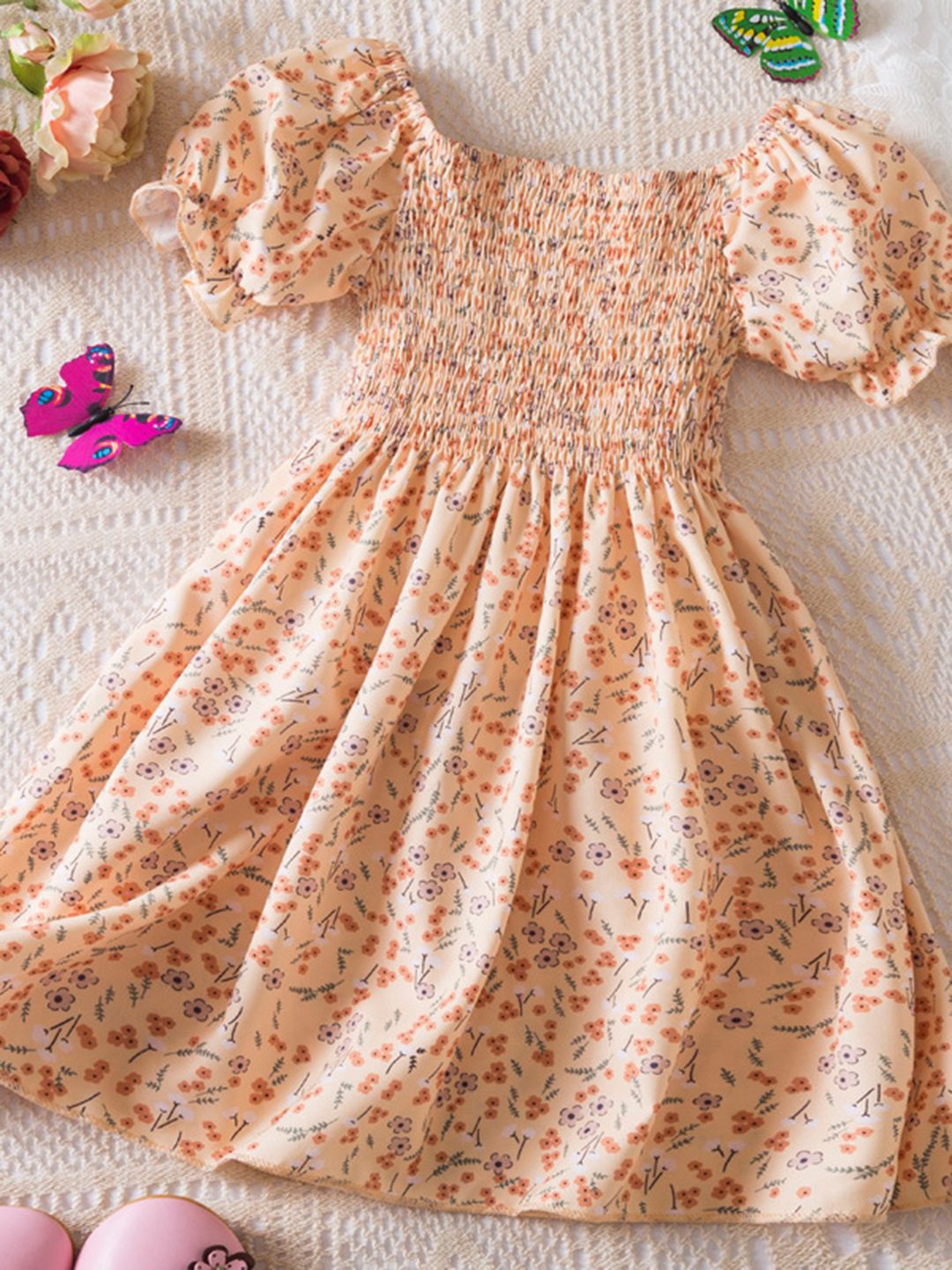 YK Embellished Fit & Flare Dress