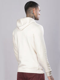 ADRO Men Solid Hood Cotton Pullover Sweatshirt