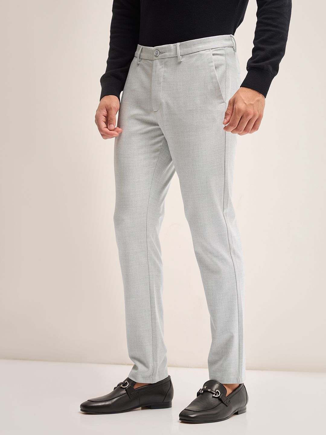 THE BEAR HOUSE Men Slim Fit Trousers