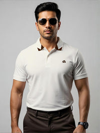 Tshirts ADRO Men Off White Cotton