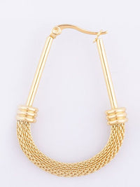 VOGUE PANASH Stainless Steel 18K Gold-Plated Contemporary Drop Earrings