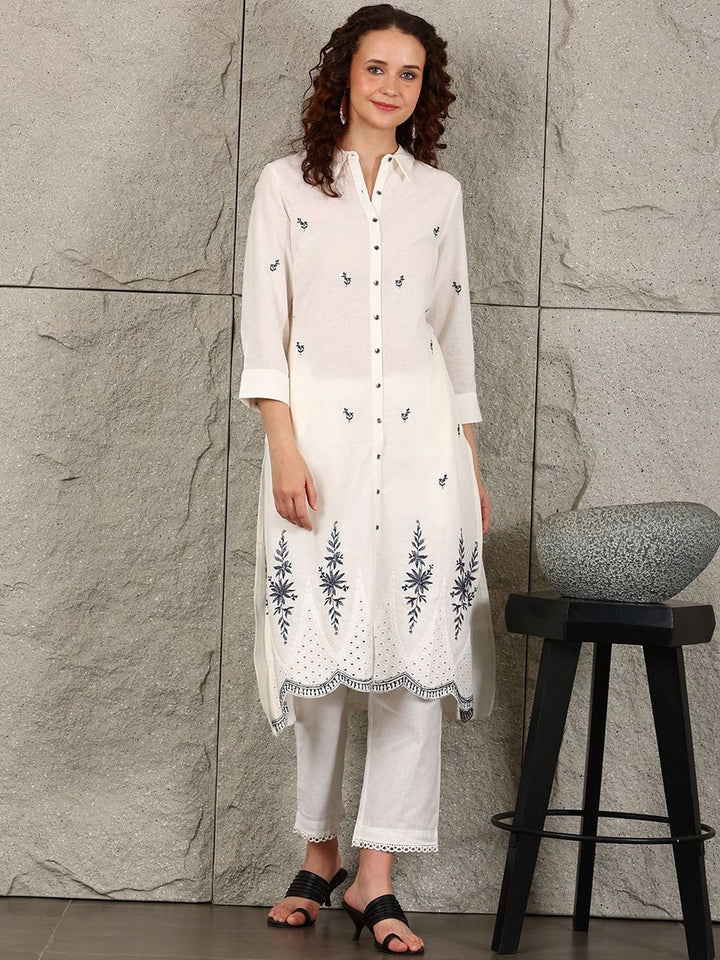 W Women Floral Printed Kurta