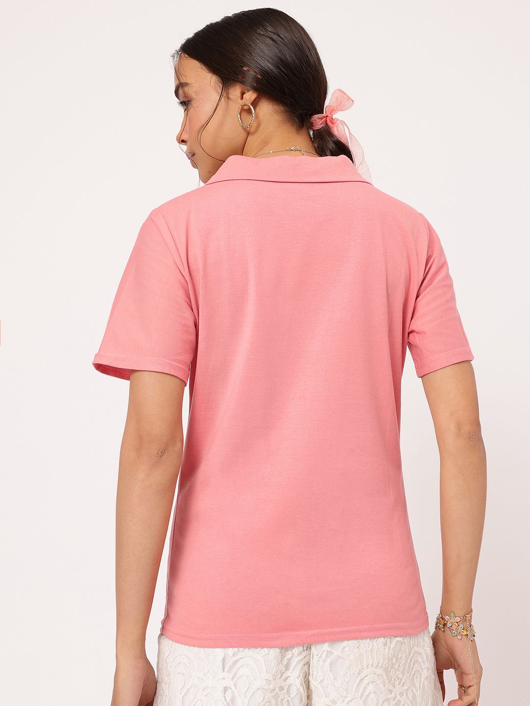 DressBerry Pastel Perfection Polo Neck T-shirt