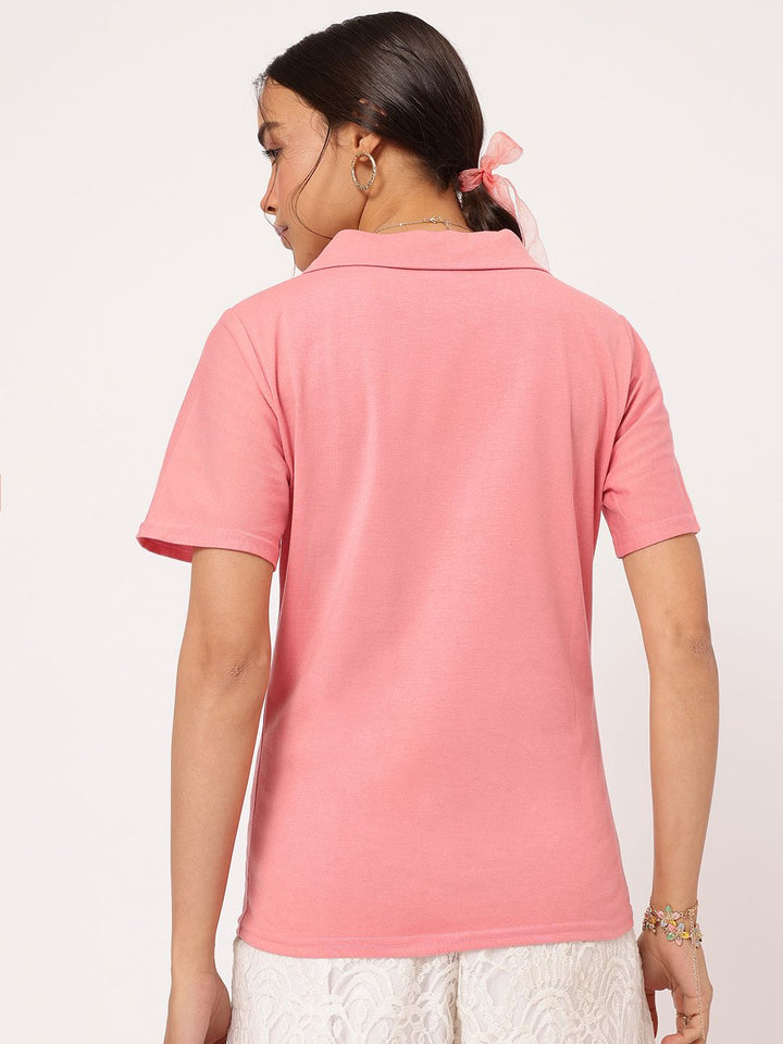 DressBerry Pastel Perfection Polo Neck T-shirt